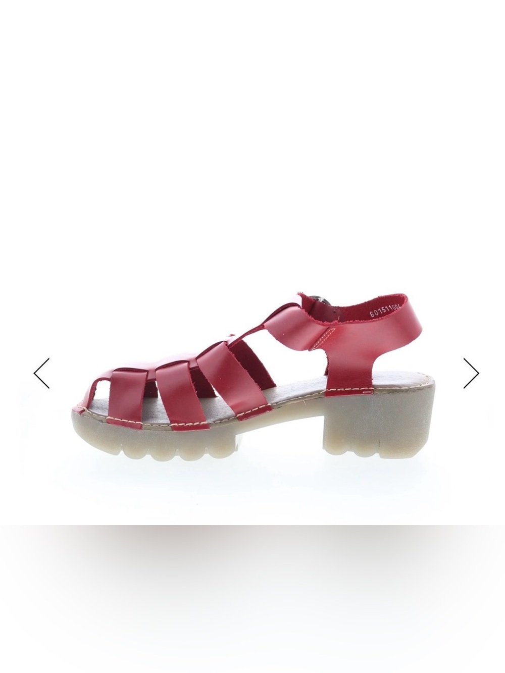 Fly London Red Leather Emme
Fisherman T-strap Platform
Sandals Chunky Sz 39/8.5